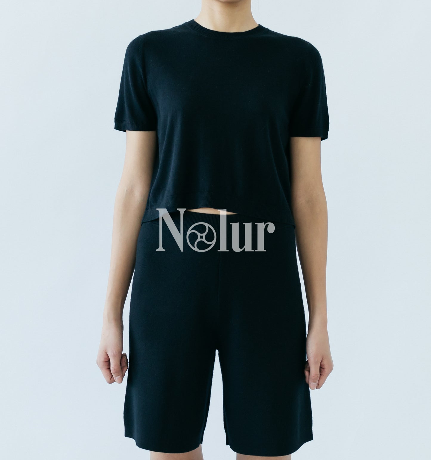 Silk and Cashmere Blended Wide-leg Shorts
