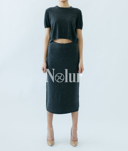 Silk and Cashmere Blended Skirt