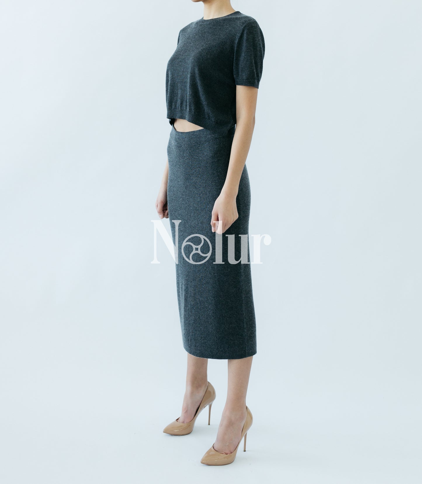 Silk and Cashmere Blended Skirt