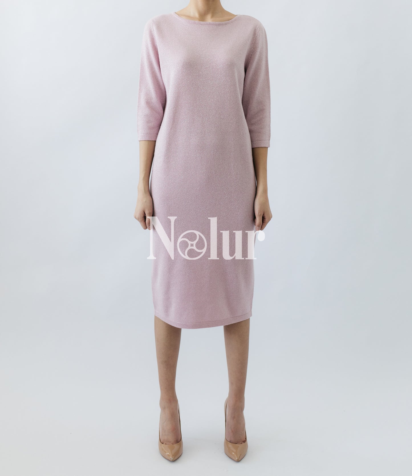 Pure Cashmere Dress with Glitter