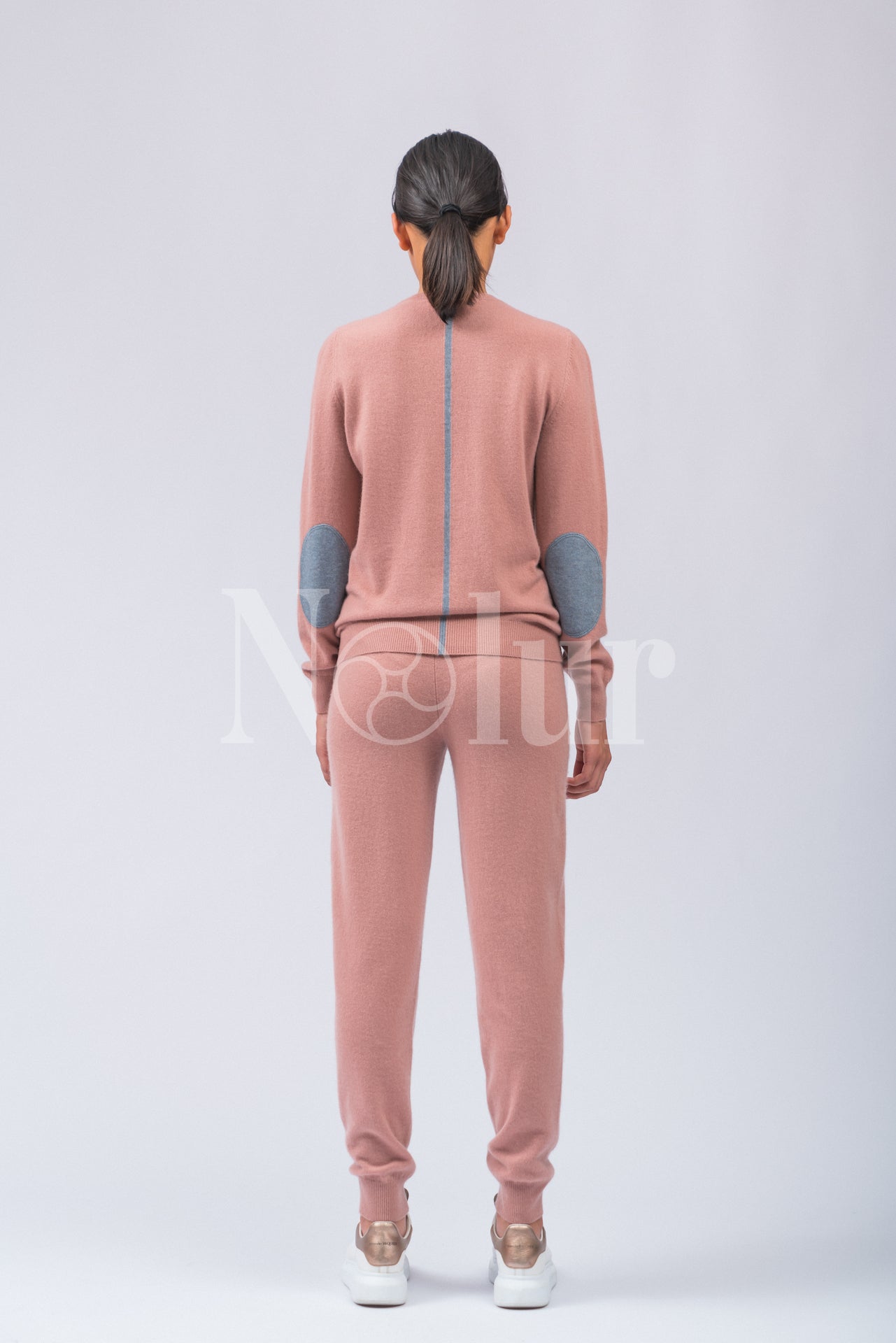 Pure Cashmere Pants with Colorful Strings
