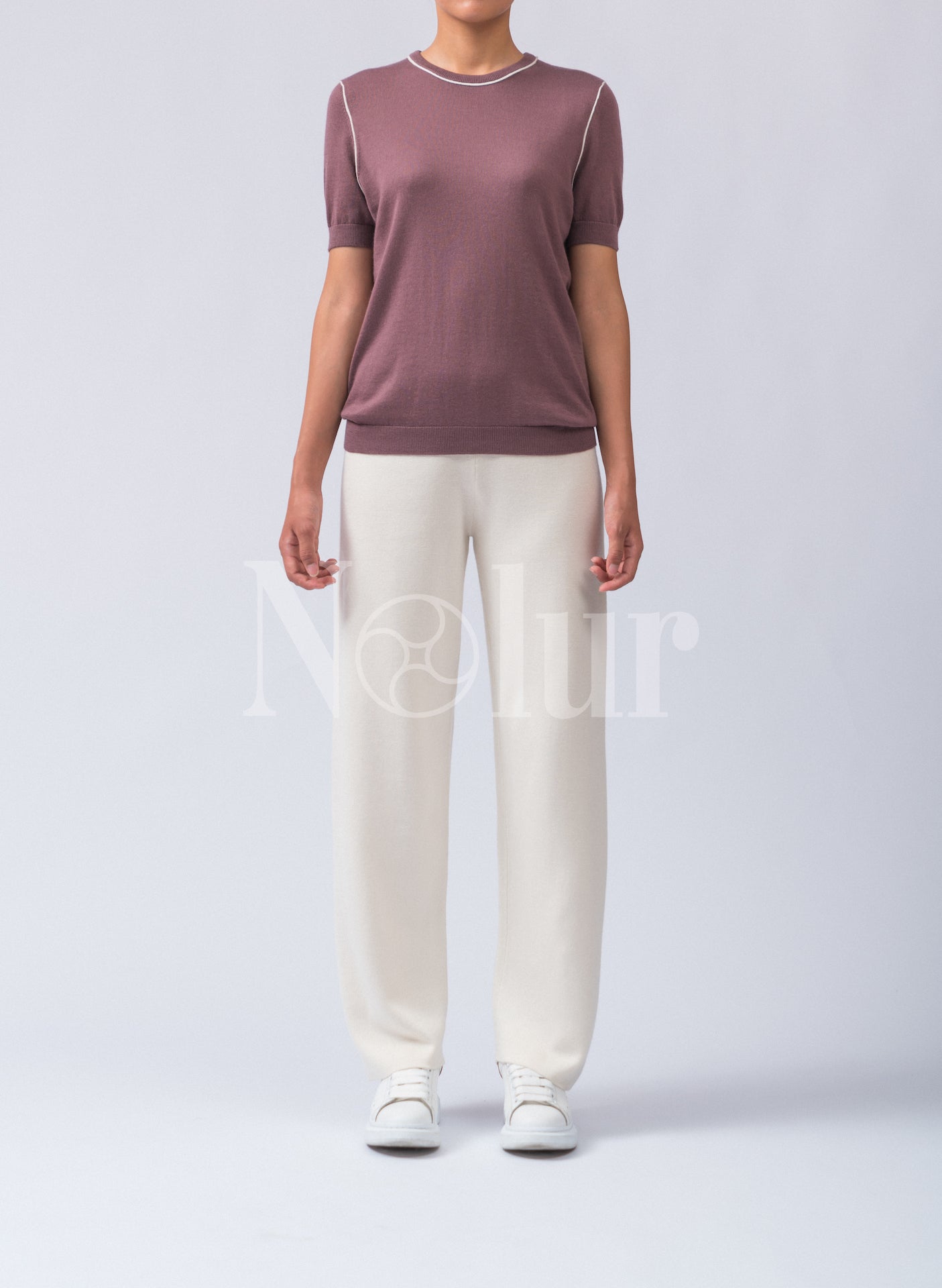 Silk and Cashmere Blended Wide-leg Pants