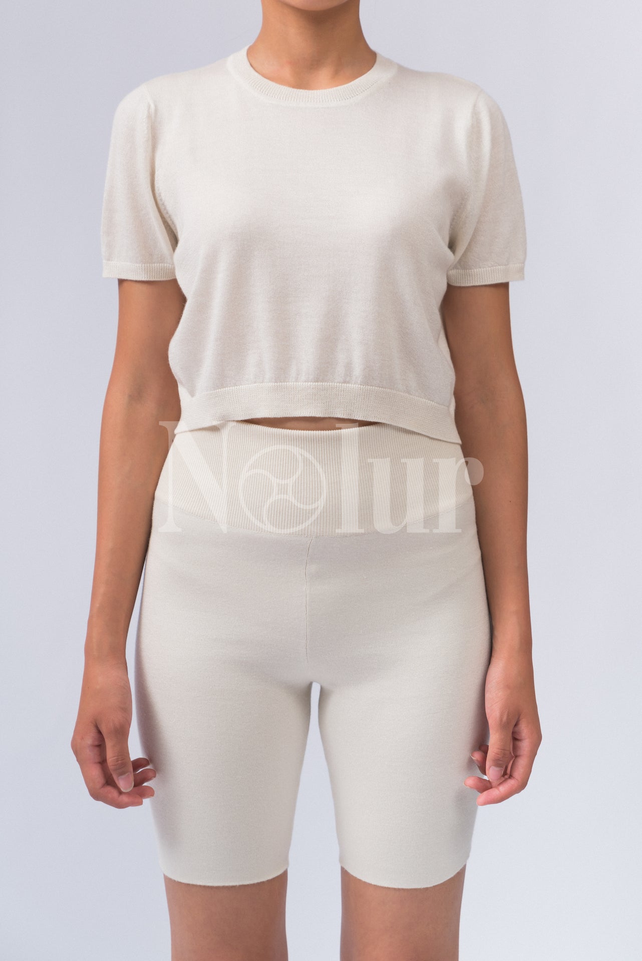 Silk and Cashmere Blended C-neck Top