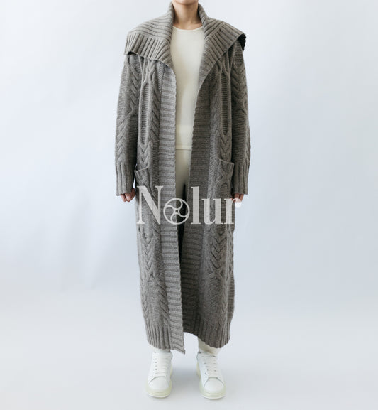 Yak Wool Cable Coat